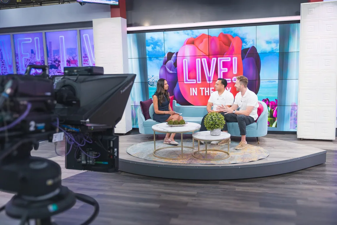 Live in the Bay studio during the segment